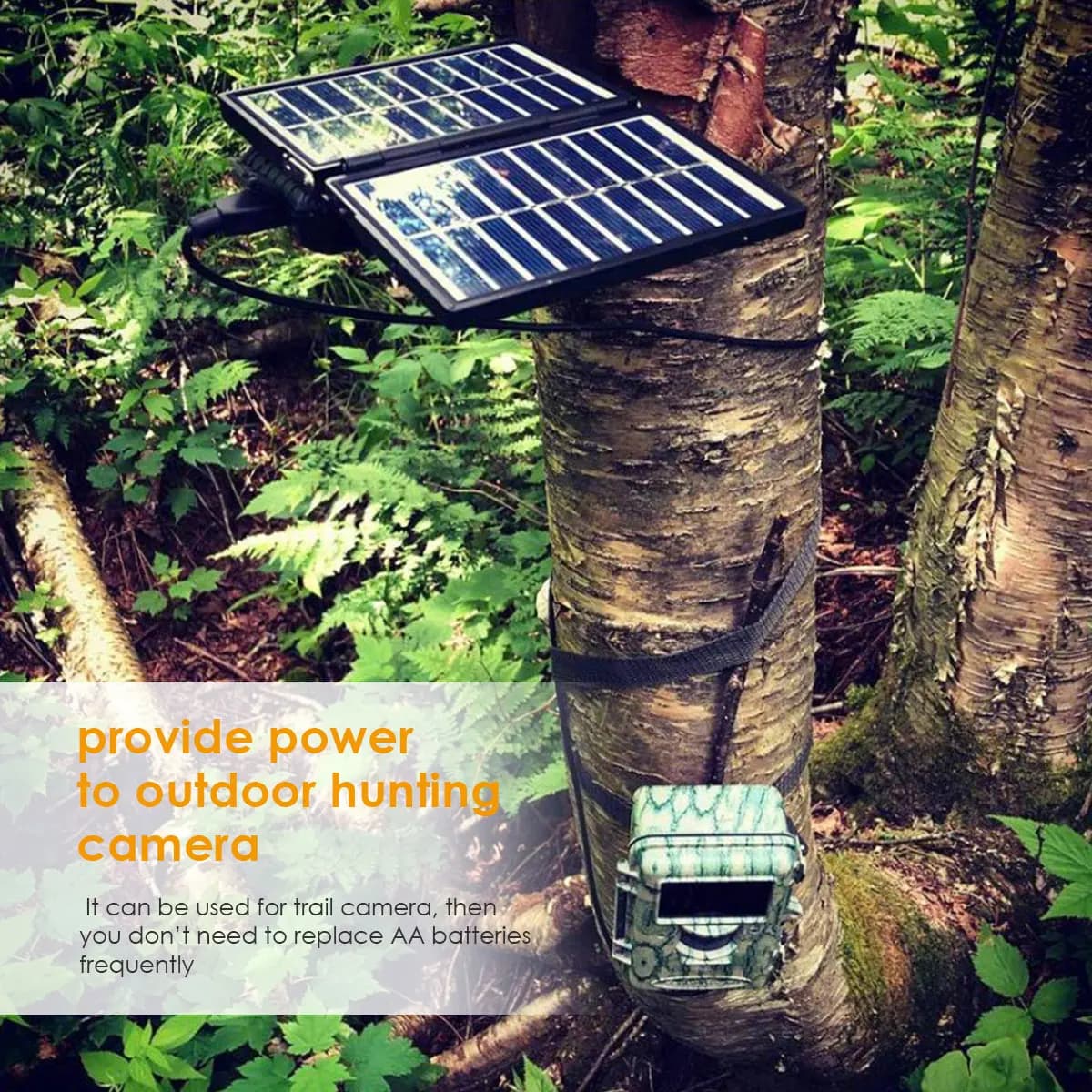 BolyGuard Solar Panel Power Bank Solar Charger Box for Security Cam Hunting Trail Camera or Other Outdoor Device--Micro&USB Port - Image 4