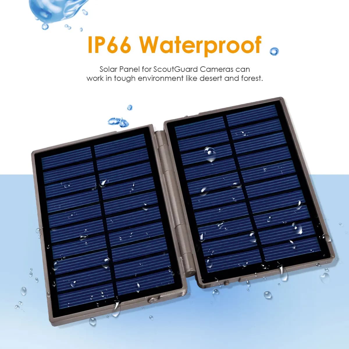 BolyGuard Solar Panel Power Bank Solar Charger Box for Security Cam Hunting Trail Camera or Other Outdoor Device--Micro&USB Port - Image 5