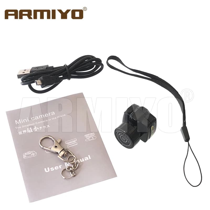 Armiyo Mini Keychain Camera 2MP Photo Support SD Card Tiny Digital Body Thumb Cam DV Micro Camcorder Trail Camera for Hunting - Image 5