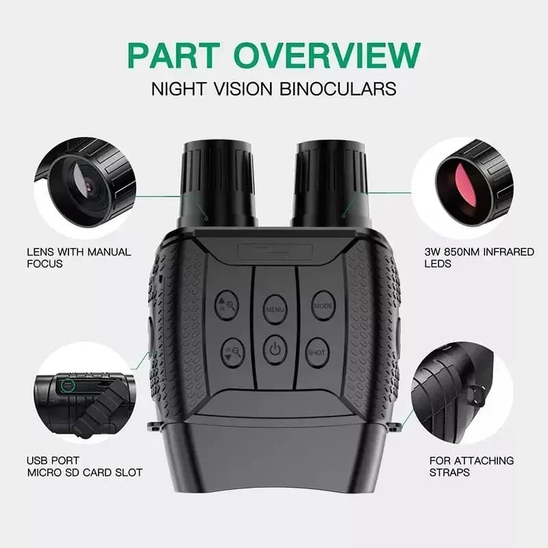 NV3182 WIFI Binoculars Digital Infrared Hunting Telescope Camping Equipment 300m Goggles for Travel Wildlife Camera - Image 3