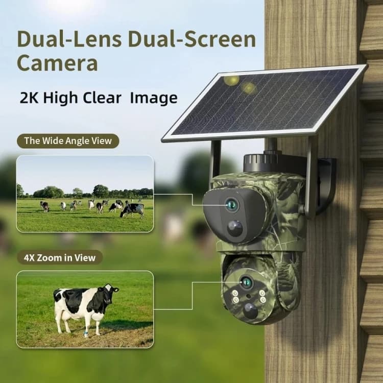 4G Wildlife Trail Camera Night Vision Animal Trap Camera 2.5K Trail Hunting Camera With Wide-angle Lens Ip66 Waterproof - Image 2