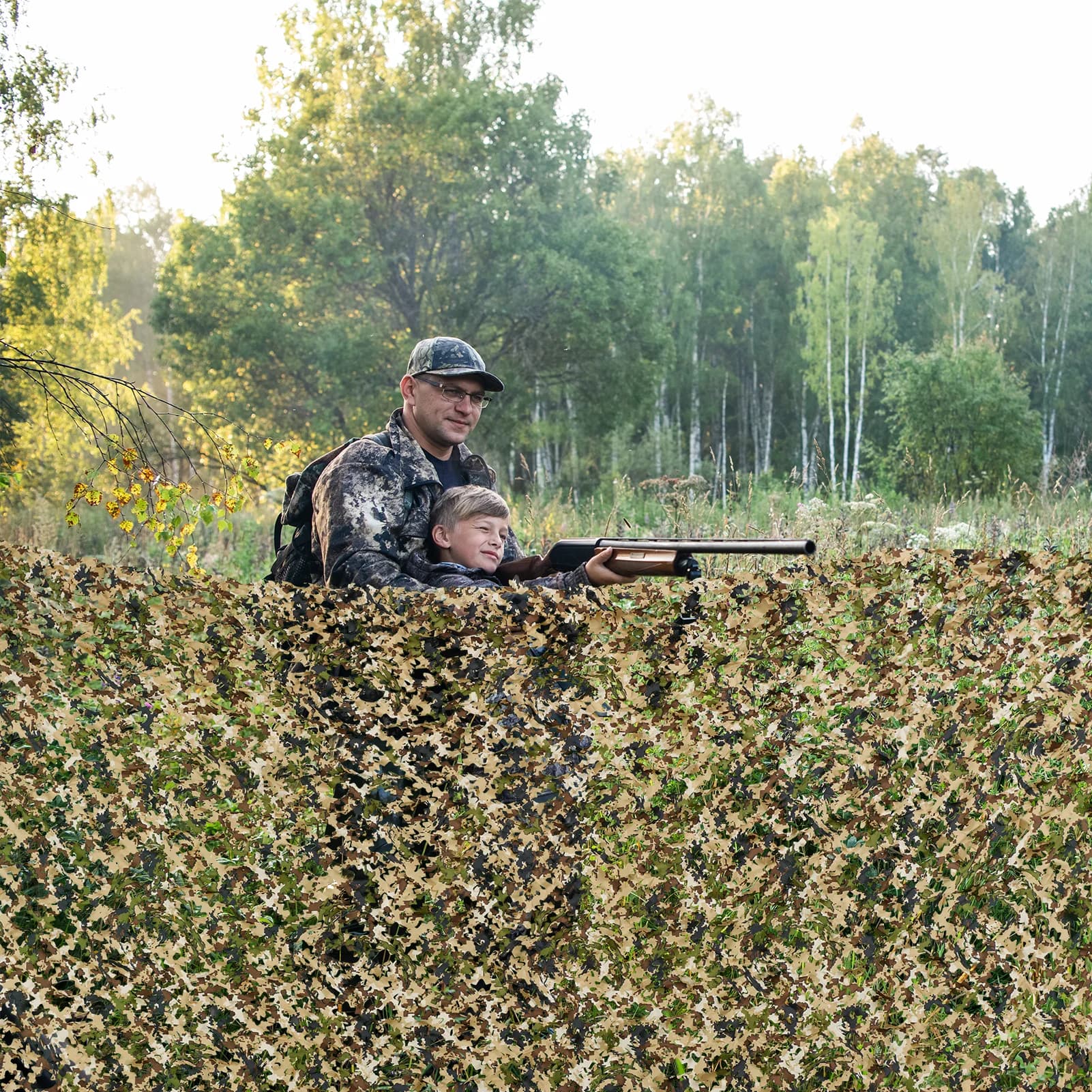 BASSDASH Camo Netting Camouflage Mesh Water Resistant for Hunting Blind Party Decoration Sunshade Shooting Tree Stand Cover - Image 6