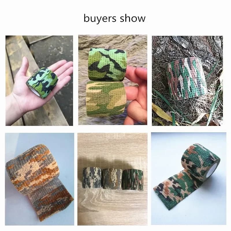 Army Camo Blind Wrap for Hunting Shooting Outdoor Camouflage Stealth Tape Waterproof Wrap Durable Hunting Accessories 5cmx4.5m - Image 3