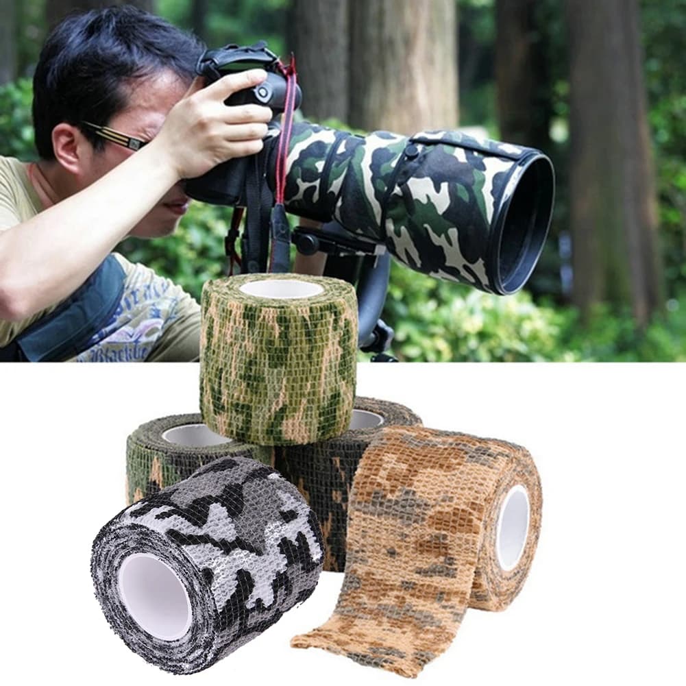 5-20Pcs Camouflage Tape Hunting Tape Army Camo Outdoor Shooting Blind Wrap Camouflage Stealth Tapes for Weapons Scopes Binocular - Image 3