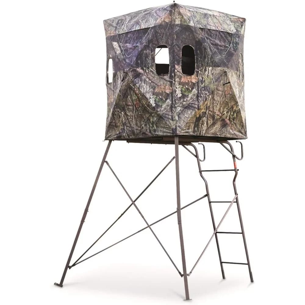 6 Foot 2 Man Hunting Tripod Tower Blind Elevated Stand for Deer Hunting Gear - Image 2
