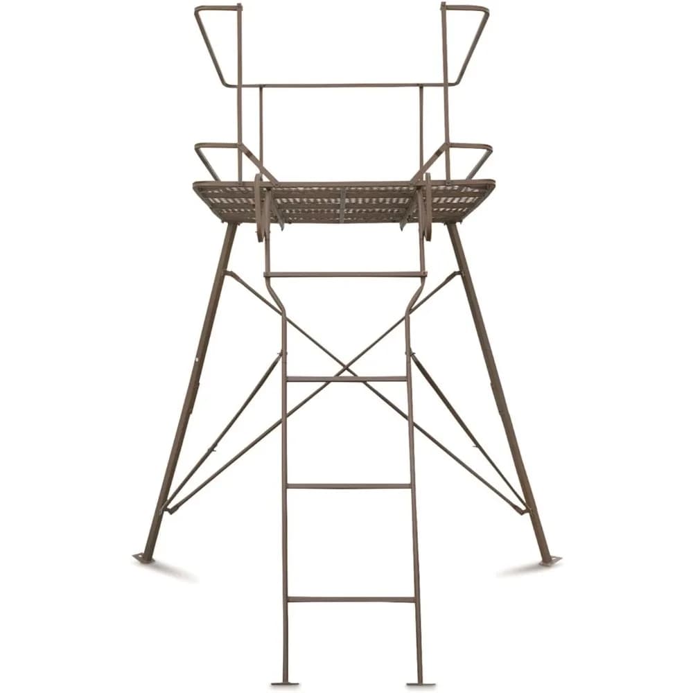 6 Foot 2 Man Hunting Tripod Tower Blind Elevated Stand for Deer Hunting Gear - Image 3