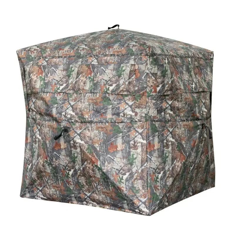 270° One-Way See-Through Hunting Blind Tent, Quick Setup Portable Outdoor Camping & Fishing Tent, Camouflage Privacy Shelter - Image 5