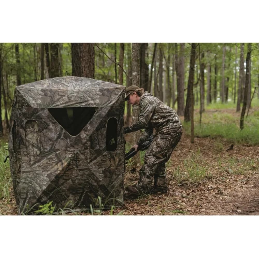 6 Foot Tall 2 Man Hunting Tripod Tower Blind Stand Elevated Deer Hunting Gear Equipment Accessories 4x4 118.8 Pounds - Image 4