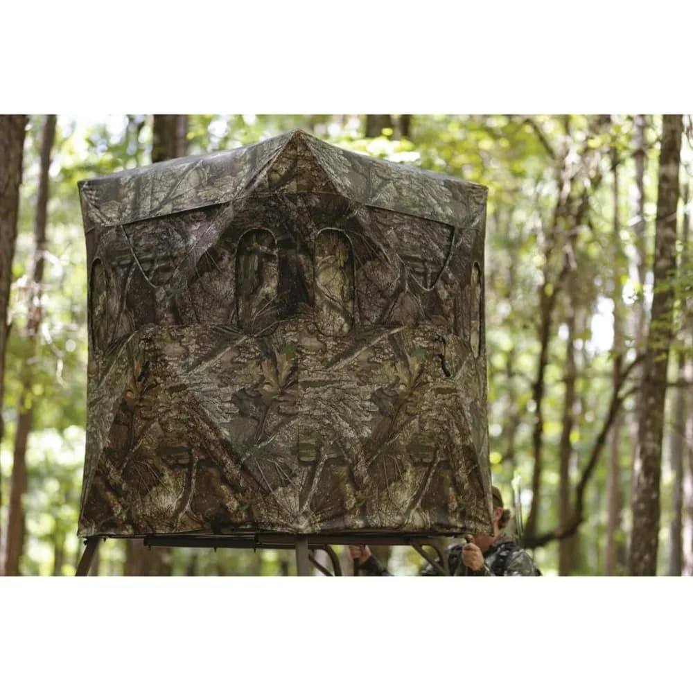 6 Foot Tall 2 Man Hunting Tripod Tower Blind Stand Elevated Deer Hunting Gear Equipment Accessories 4x4 118.8 Pounds - Image 5