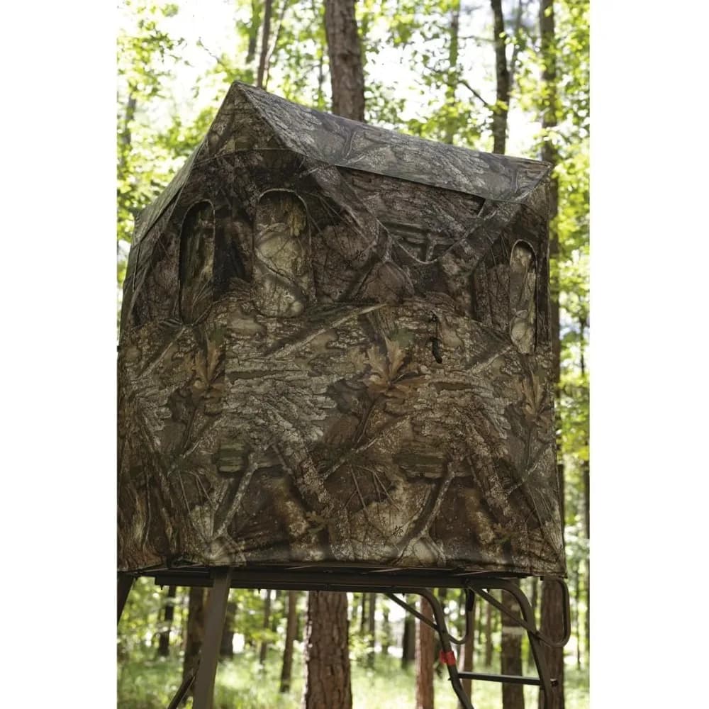 6 Foot Tall 2 Man Hunting Tripod Tower Blind Stand Elevated Deer Hunting Gear Equipment Accessories 4x4 118.8 Pounds - Image 6