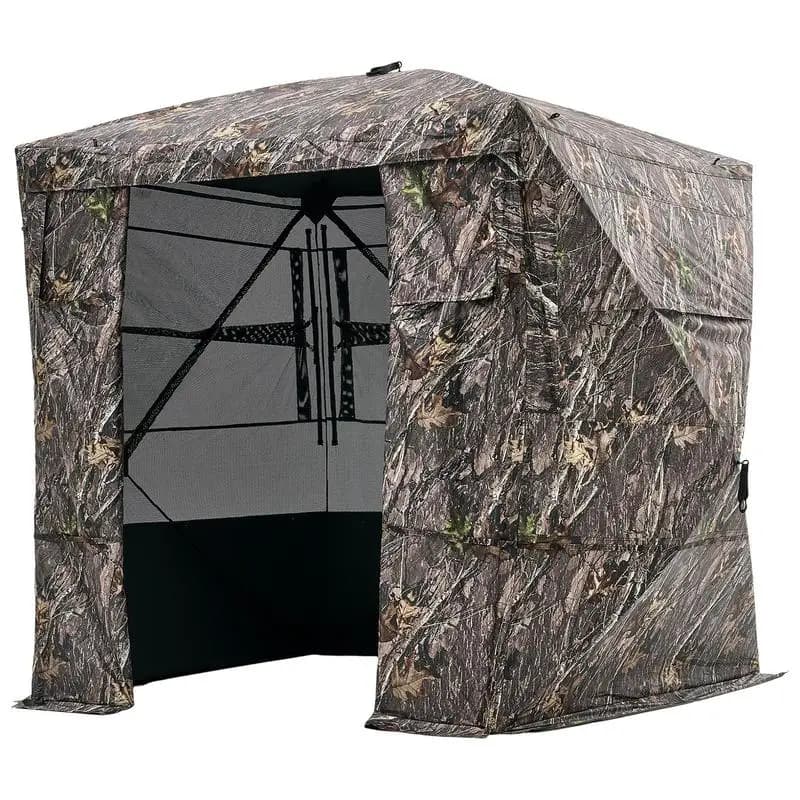 Hunting Blind 4-5 Person For Turkey Deer Hunting, Portable Camouflage Tent, Silent Magnetic Door Window, Durable Concealed Shelter, Compact Carrying Bag, 270 Degree Visibility - Image 1