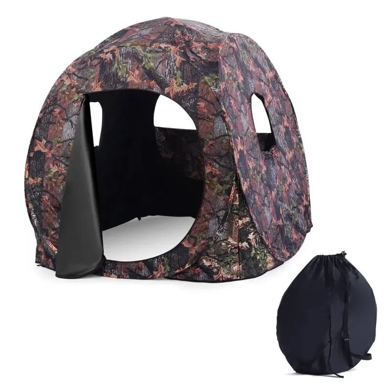 Portable Pop up Ground Camo Blind Hunting Enclosure - Image 2