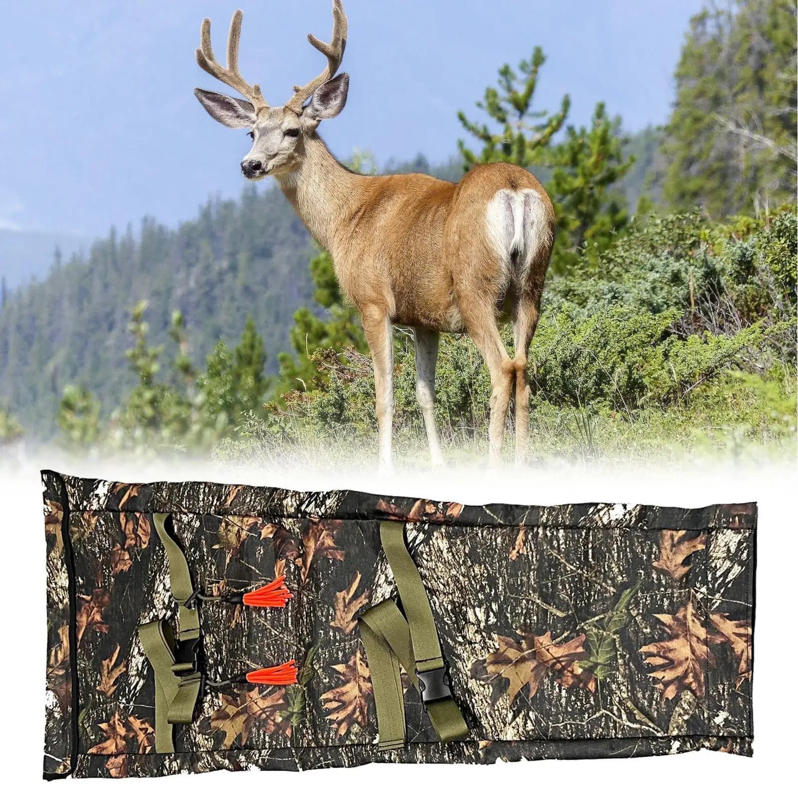 Deer Feeder Waterproof Hunting Tackle With Adjustable Strap Deer Feeding Station For Wildlife Outdoor Field Farm Ranch Backyard - Image 1