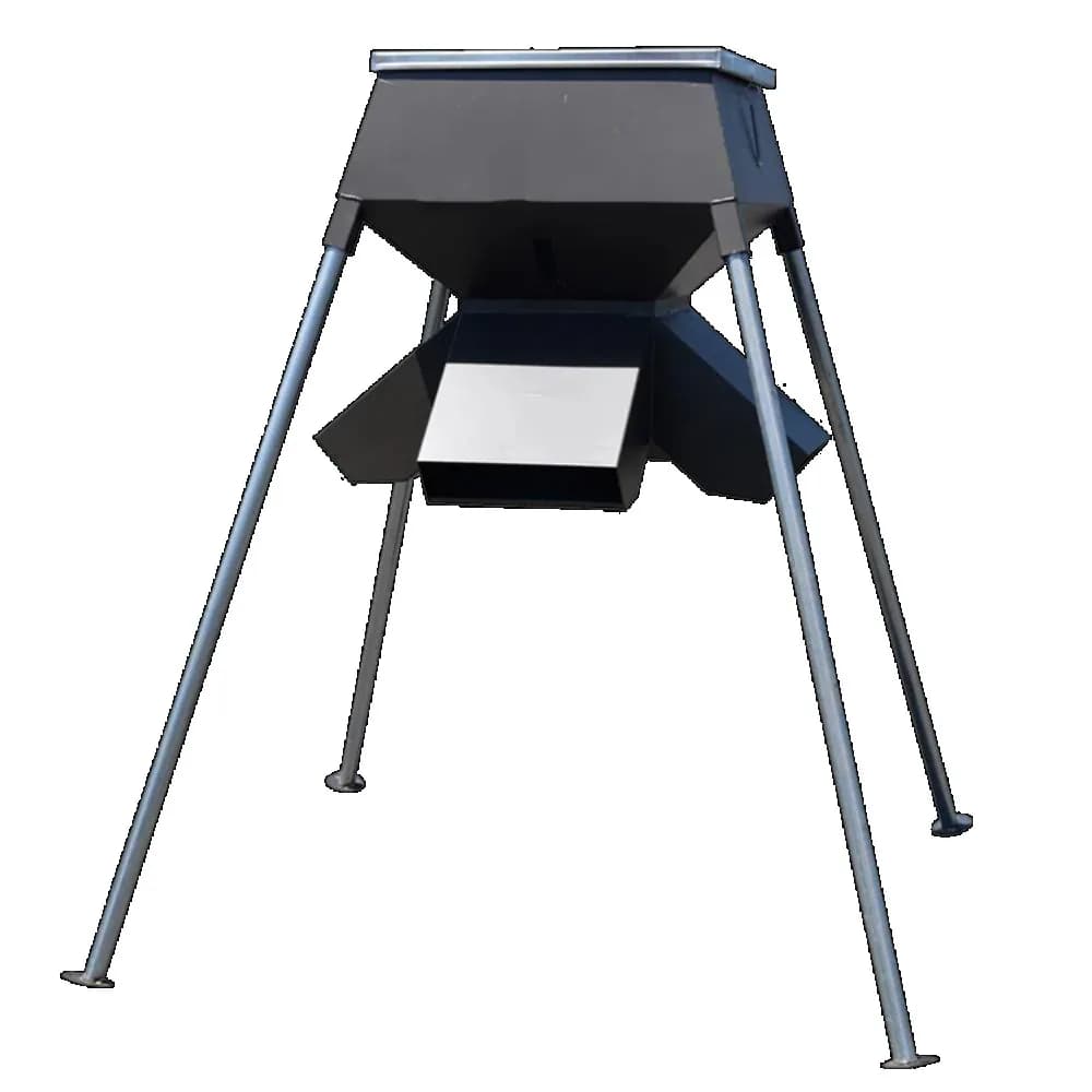 JH-Mechanical Outdoor Gravity Deer Feeder Eco-Friendly Varmint Adjustable Baffle 500lb Bracket Metalin Deer Feeder - Image 1