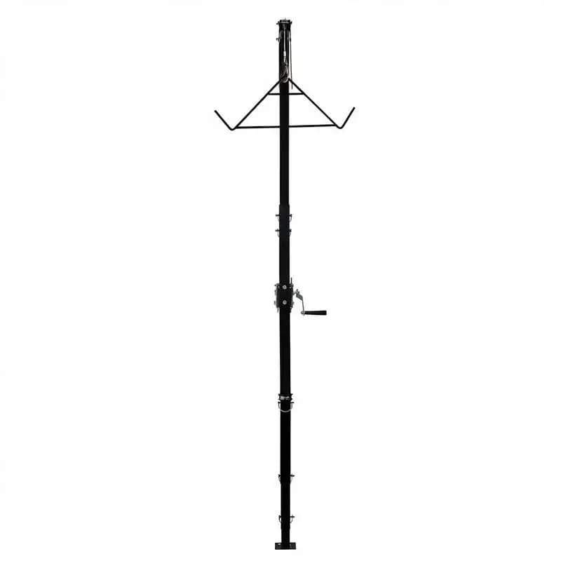 Game Hoist 500 lbs For Hunting Deer, Truck Towing, Outdoor Processing, Adjustable Height, 360-Degree Swivel, 2-Inch Receiver, Gambrel Winch Included, Skin and Clean Game - Image 1