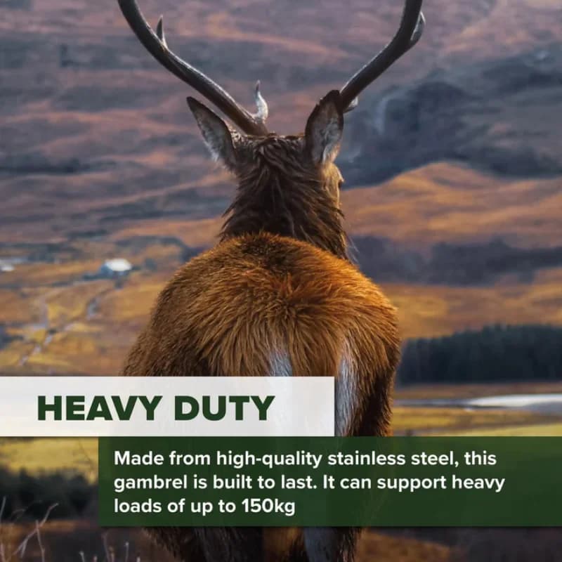 Deer Game Hoist Hanger System Steel Lift System for Hunting Processing Deer Drying Hanger Kit for Skinning Hunting Accessories - Image 4