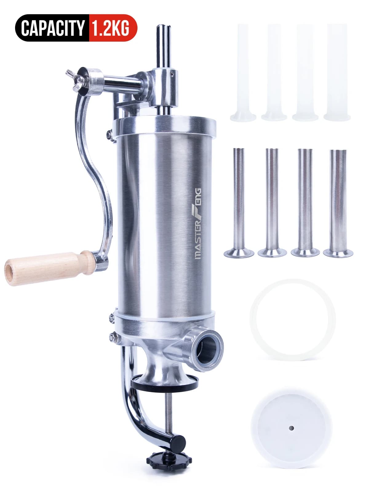MASTER FENG Vertical Sausage Stuffer Homemade Manual Sausage Maker Sausage Meat Filling Machine - Image 1