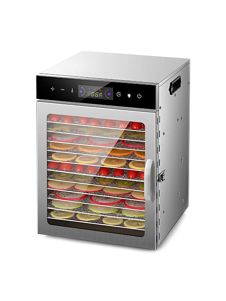 Dehydrators for Food and Jerky with 24H Timer and Light, 12 Drying Racks 800W 30-90℃ Vegetable Fruit Dehydrator EU Plug - Image 1