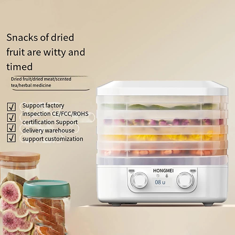 5 Layer Fruit Vegetable Dehydrator Machine Smart 220V/ 110V Electric Food Dryer for Dry Beef Jerky Meat Fish Tea 식품건조기 음식 - Image 5