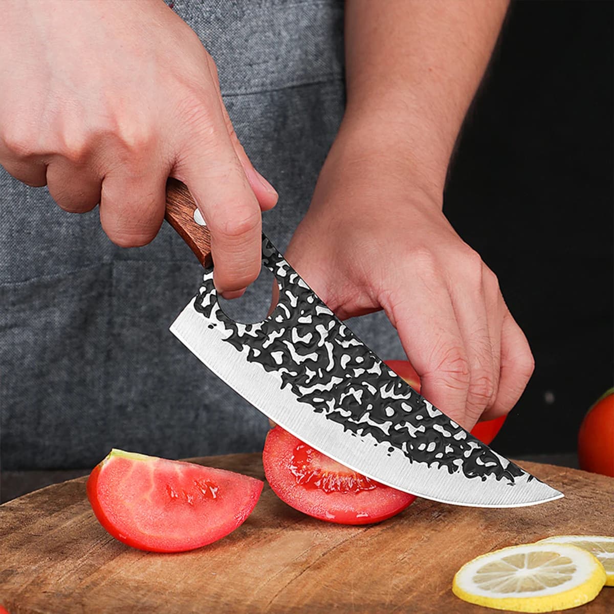 Handmade Forged Kitchen Knife Butcher Knife Boning Knives Meat Cleaver Vegetables Cutter Professional Household Chef Cook Knife - Image 3