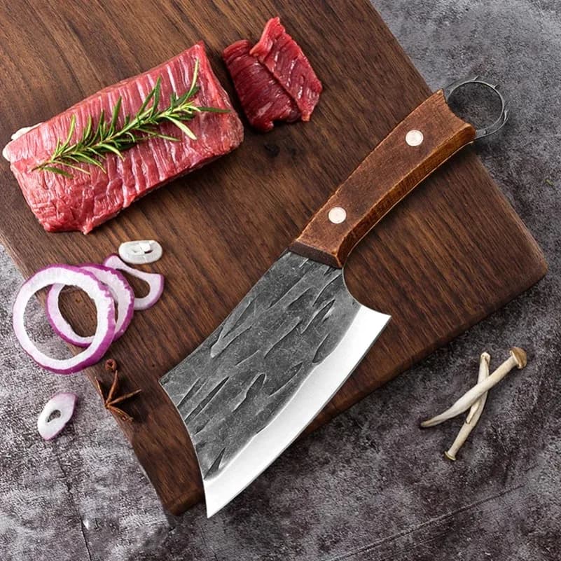 Cleaver Knife Slicing Fish Meat Vegetables Boning Butcher Knife Stainless Steel Wooden Handle Kitchen Knives Chef Cooking Knifes - Image 6