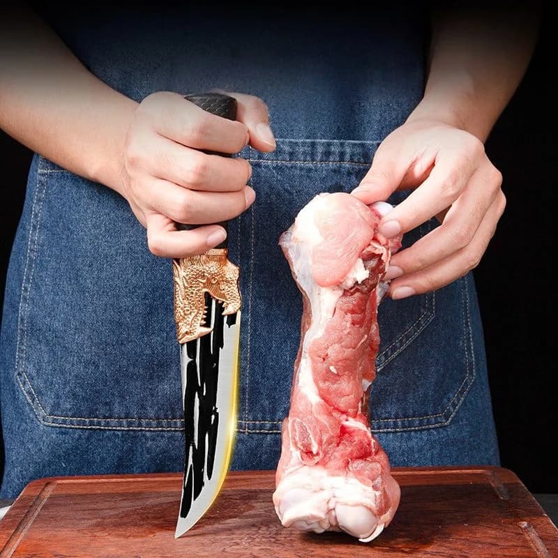 Multi-Purpose Kitchen Knife for Meat BBQ Cooking Knife Fishing Boning Knife Stainless Steel Butcher Knife Pastic Handle - Image 3