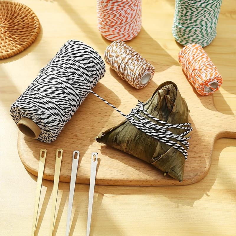 2mm Thick Butchers String Cotton Twine Meat Prep Trussing Turkey Barbecue Strings Meat Sausage Tie Rope Cord 100 Meters - Image 2