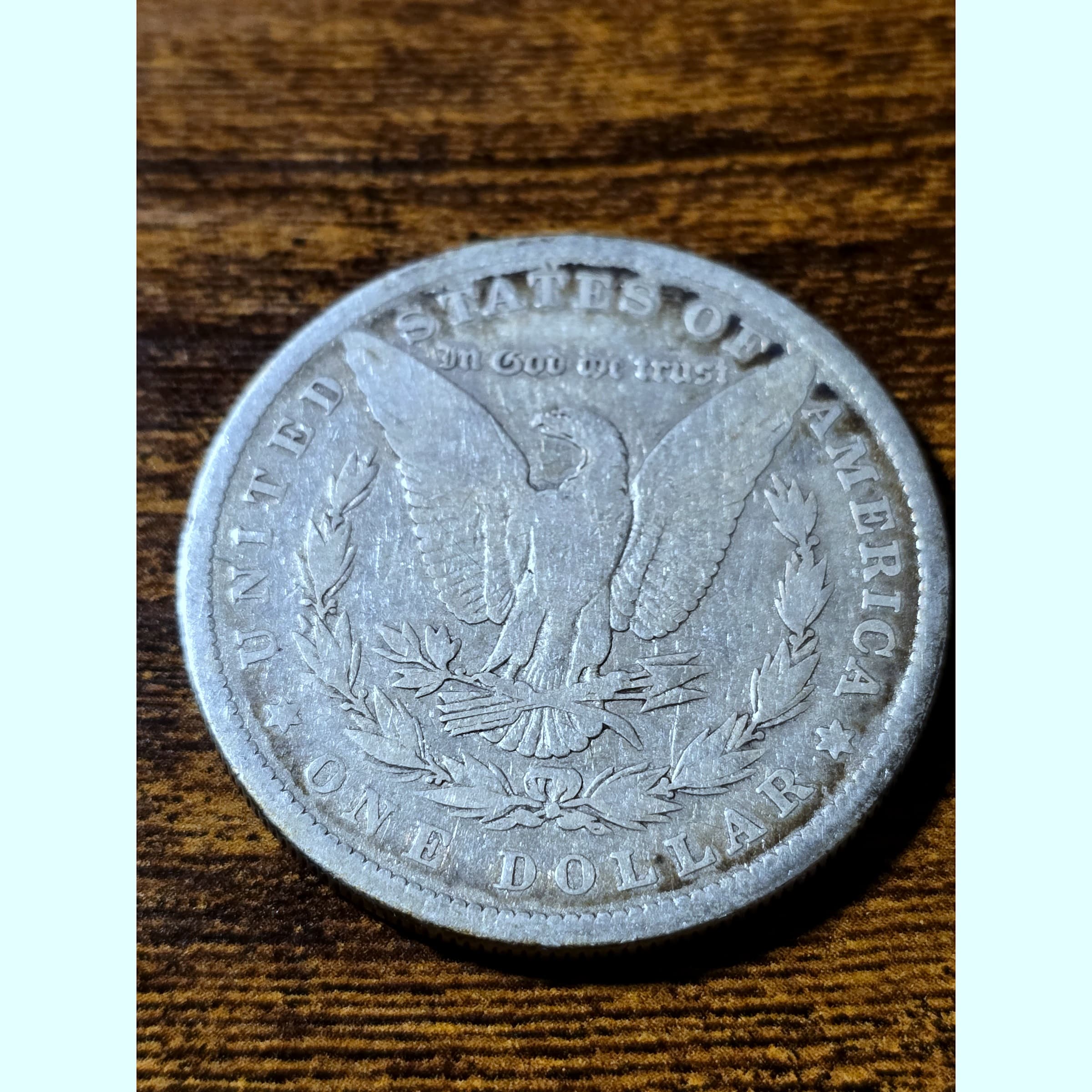 1879 Morgan Silver Dollar raw coin, exact item photo