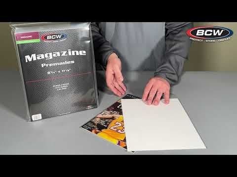 Premade Resealable Magazine Bag and Board