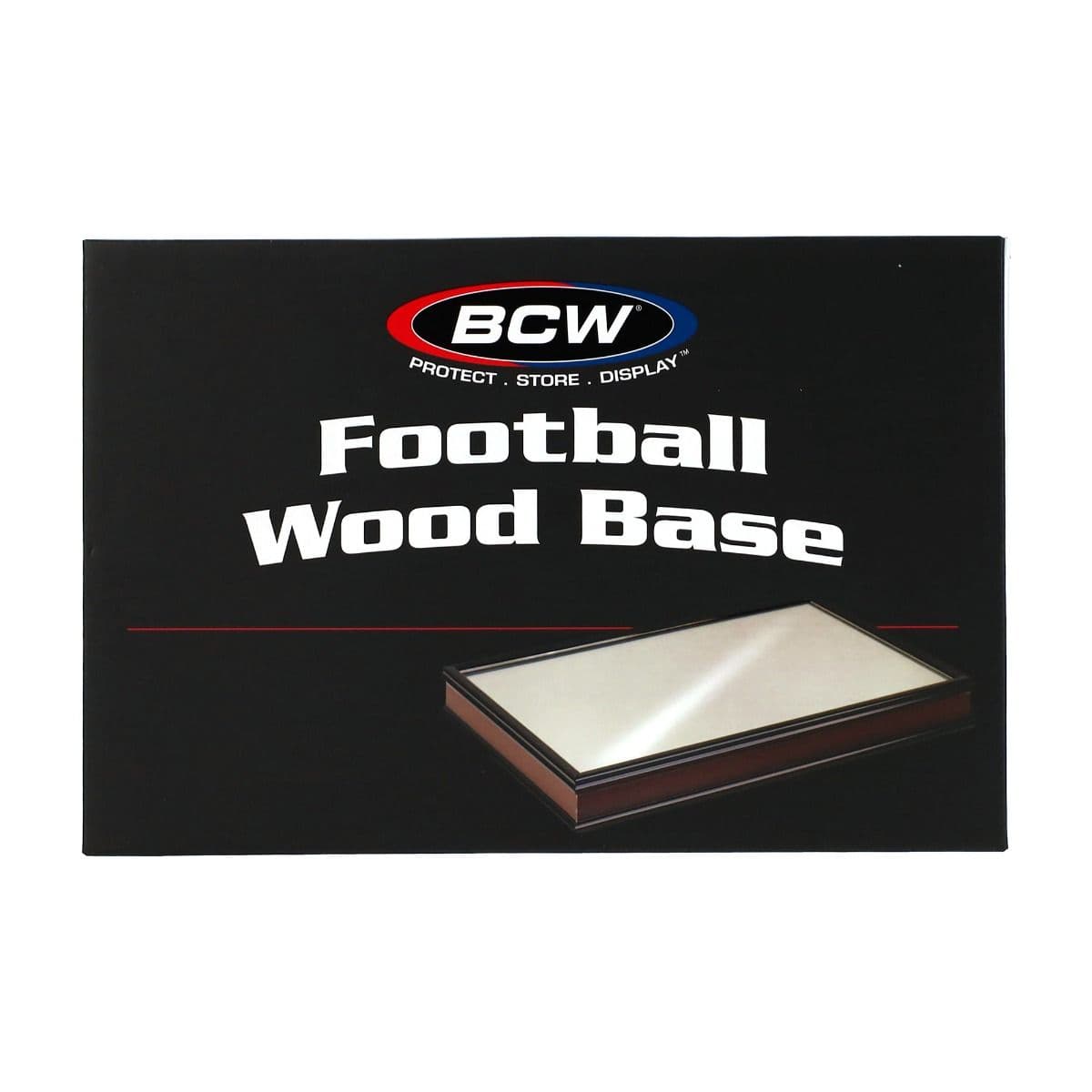 Wood Base for Football Holder packaging front