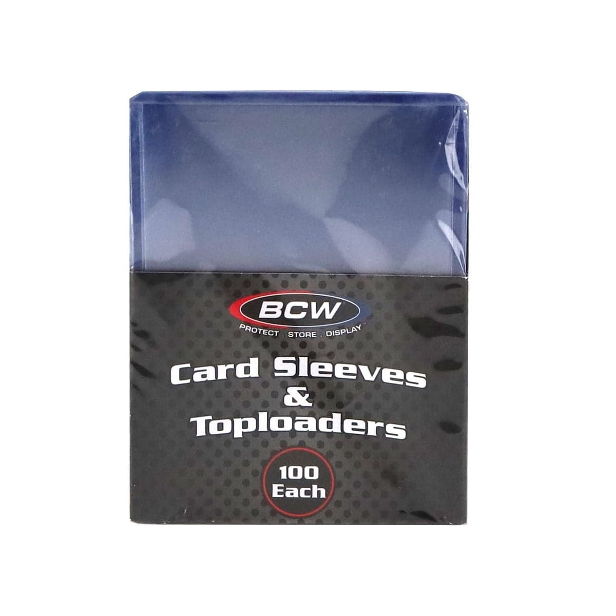 100 Count Card Sleeve and Toploader Combo Pack, front packaging