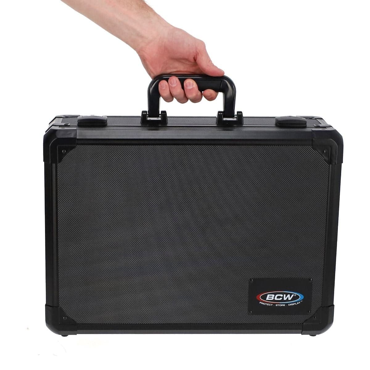 Graded Lock Case - Cards - 4 Rows. carrying handle