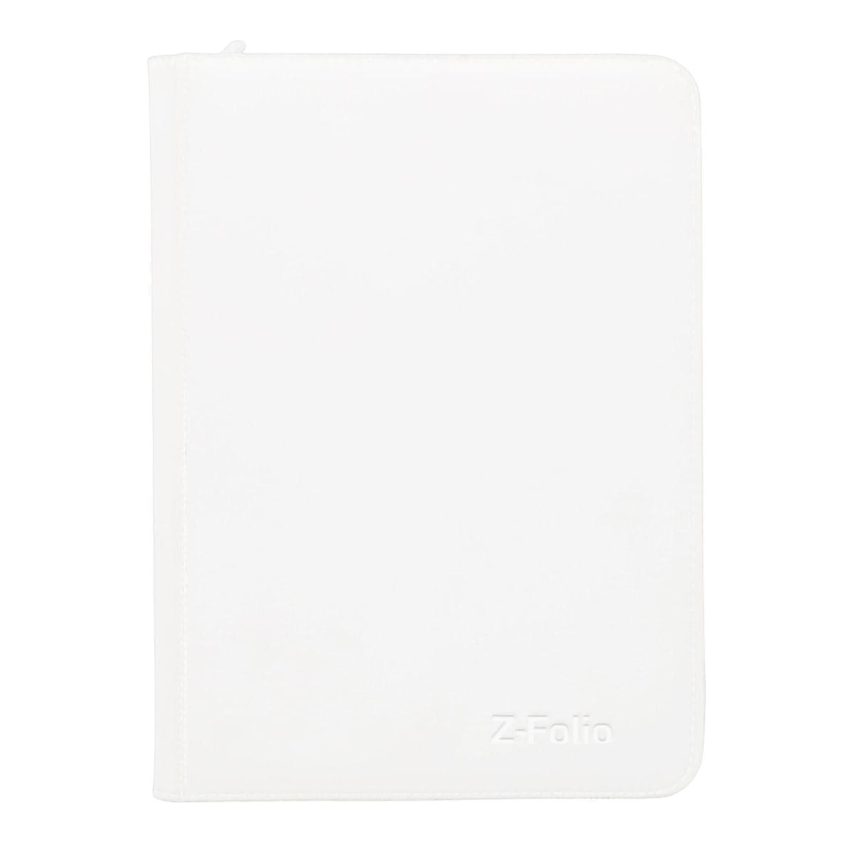 BCW Z-Folio 9-Pocket Album - White front of binder, closed.