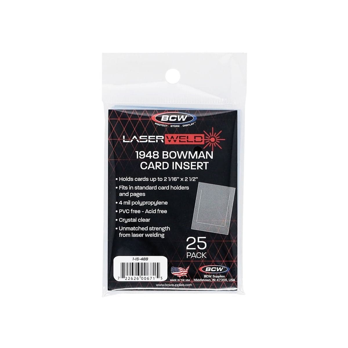 BCW 48 Bowman Insert Sleeve, Packaging.