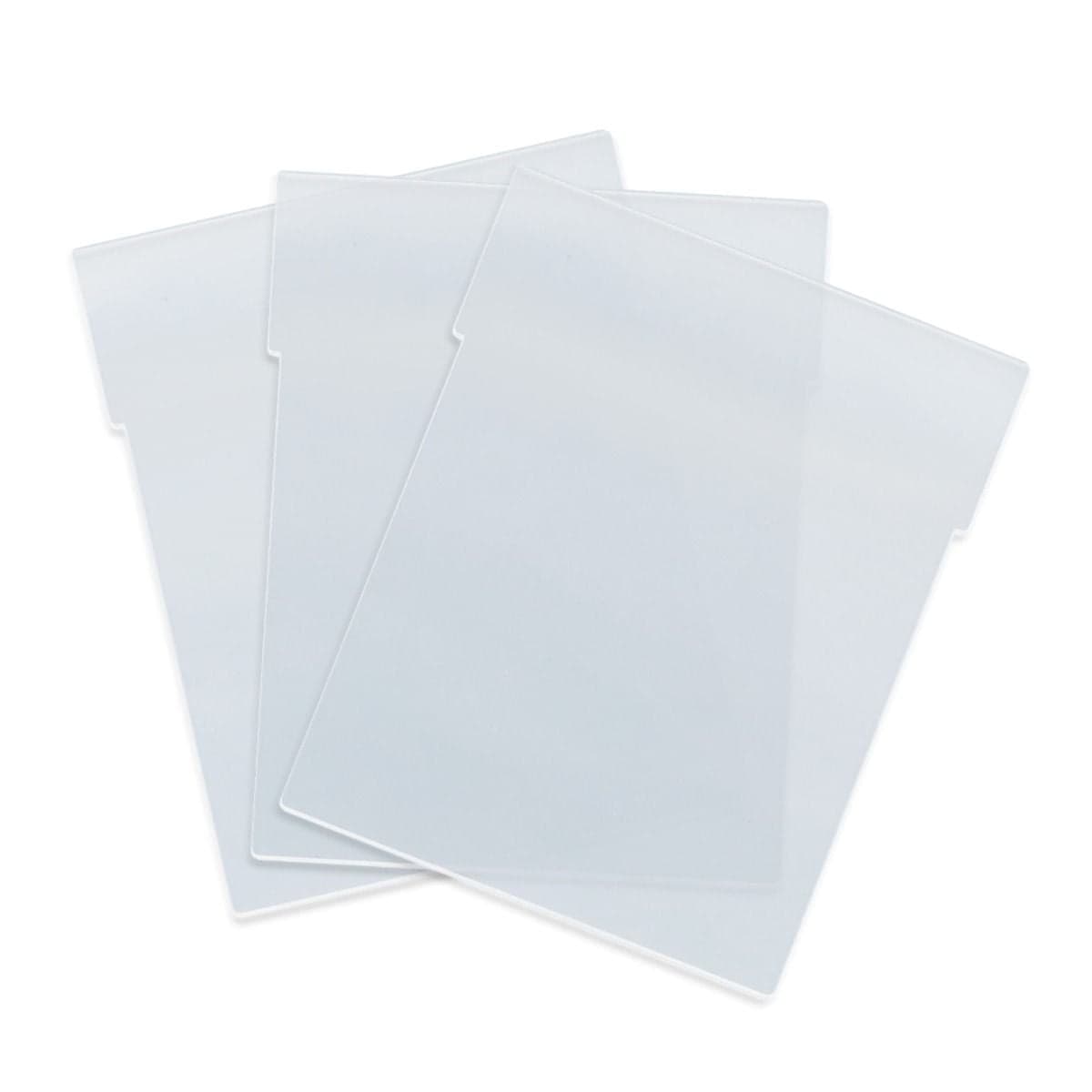 Card Partitions - Clear.crystal clear partition. fits in BCW collectible card bins and Card catalogs. 3 partitions fanned out