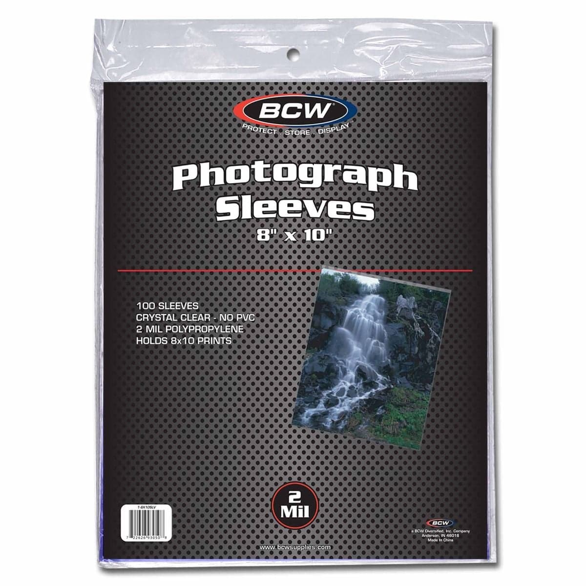 One package of BCW 8x10 Photo Sleeves