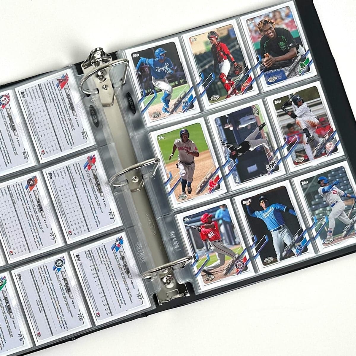 BCW black baseball card album baseball cards