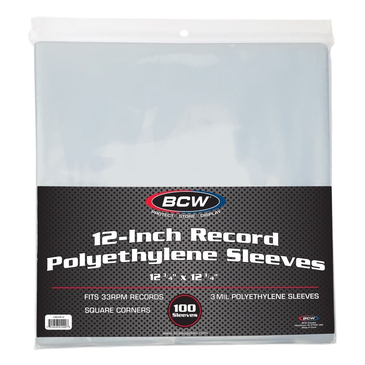 Package of BCW 12 Inch Record Sleeves - Polyethylene