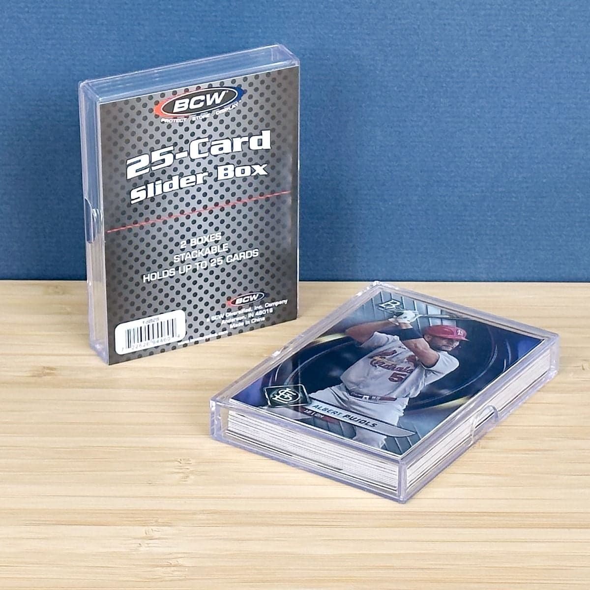 Package of 2 BCW 25-card slider boxes