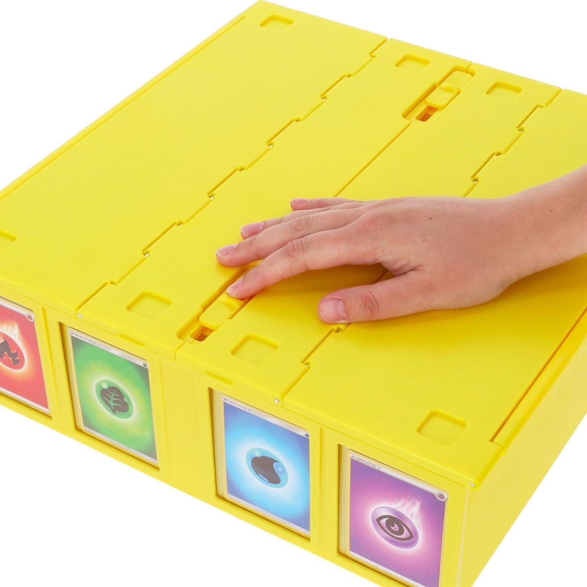 BCW Collectible Card Bin - 3200 - Yellow. locking lid