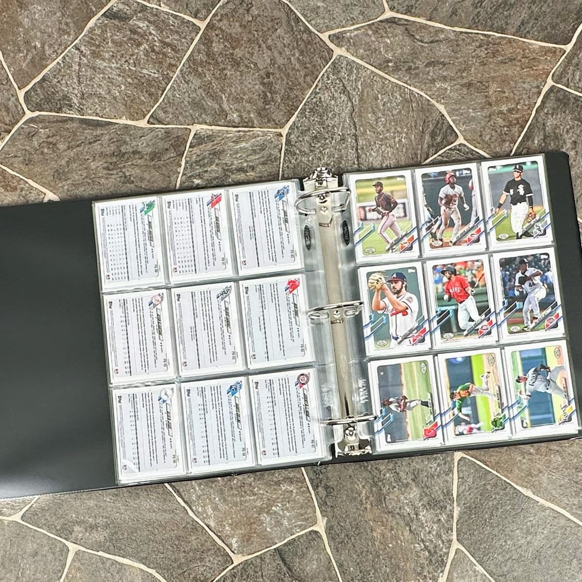 BCW black baseball card album baseball cards