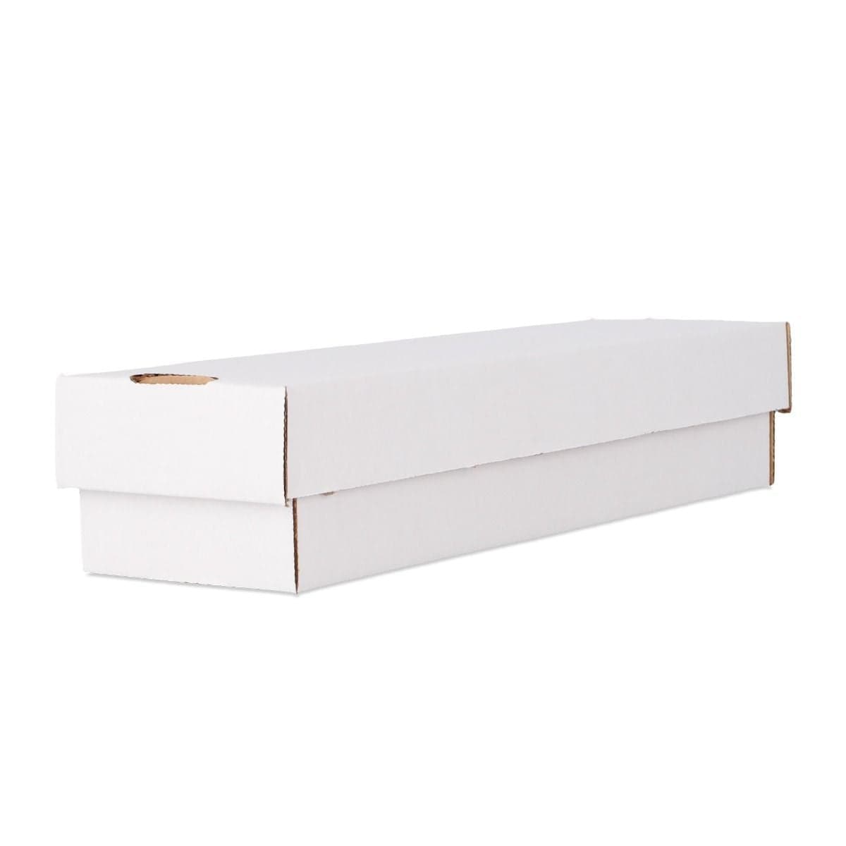 BCW 800 Count Storage Box (2-Piece), angled and closed.