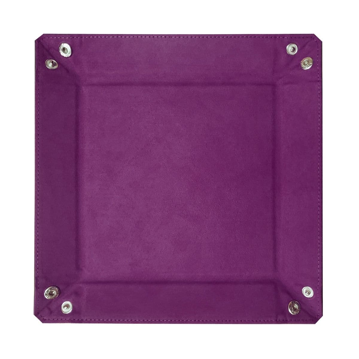 BCW square Dice Tray - Plum Purple flat
