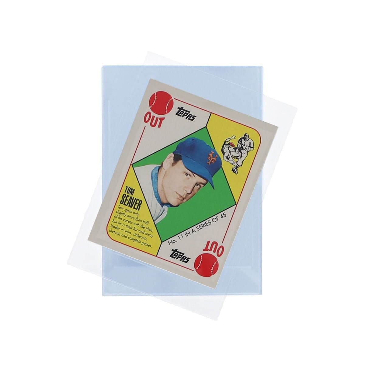 a BCW 48 Bowman Insert Sleeve with card inside, stacked on more insert sleeves