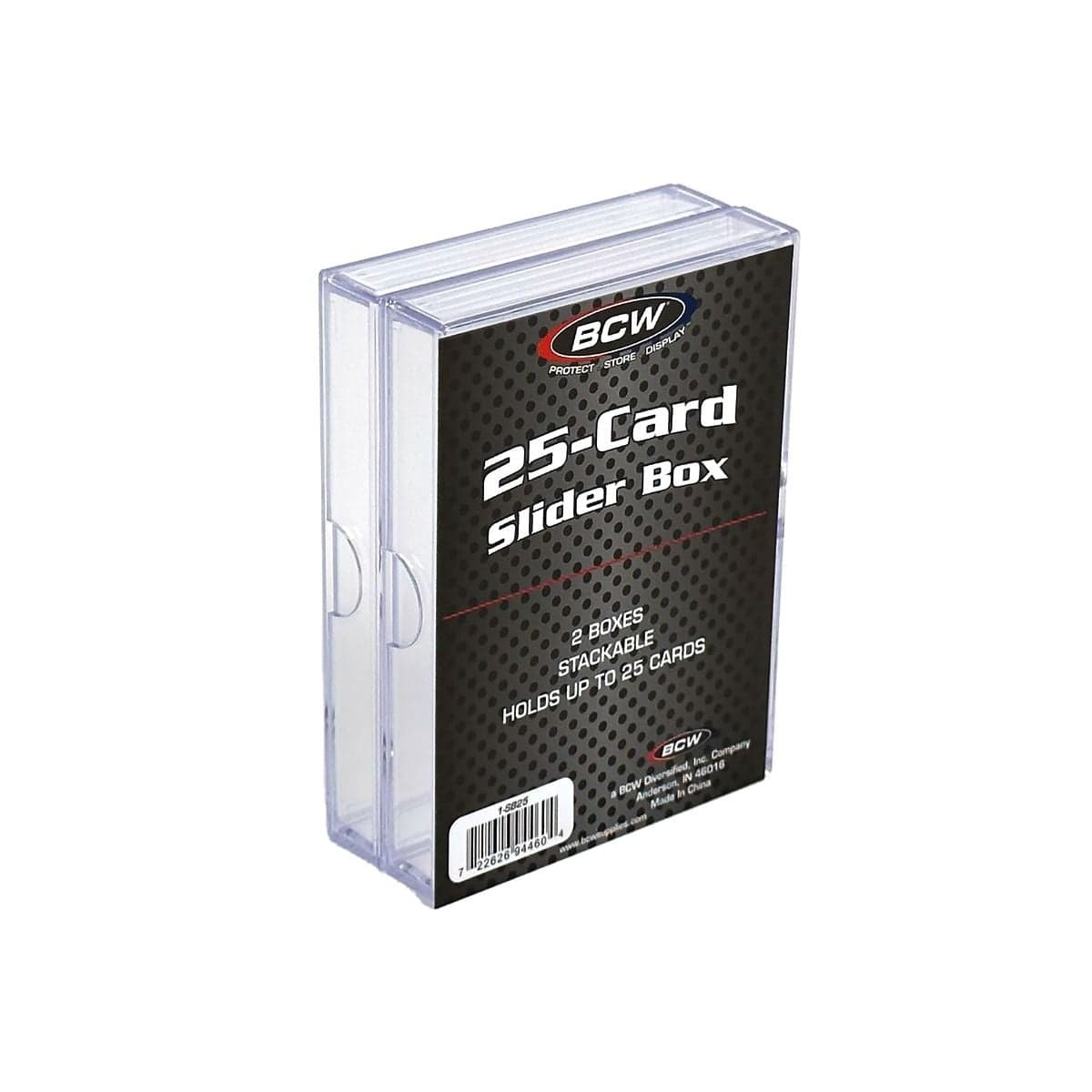 Package of 2 BCW 25-card slider boxes