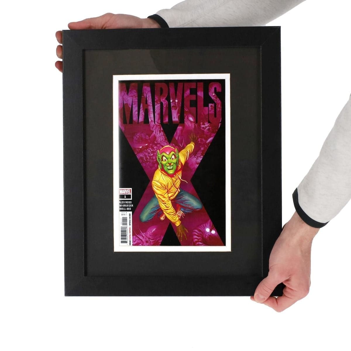 Comic Book Frame - Current with comic book marvel in hands