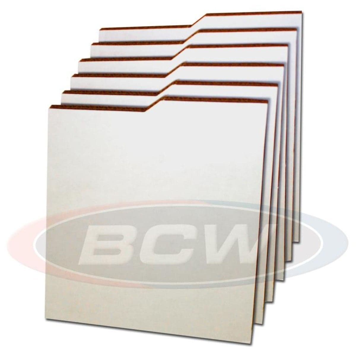 Stack of BCW corrugated cardboard dividers