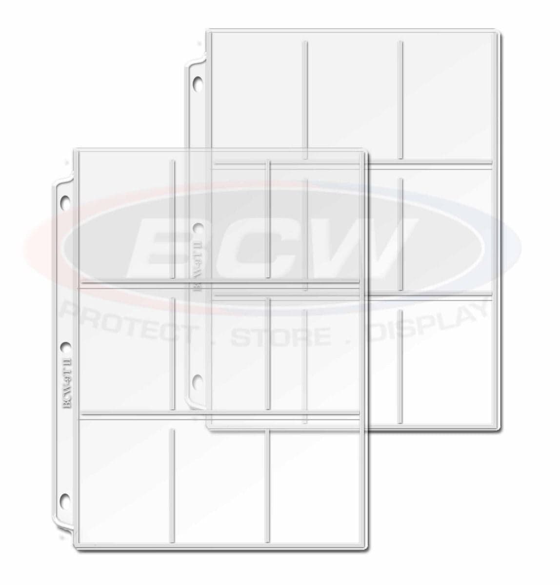 Two individual vinyl 9-pocket pages