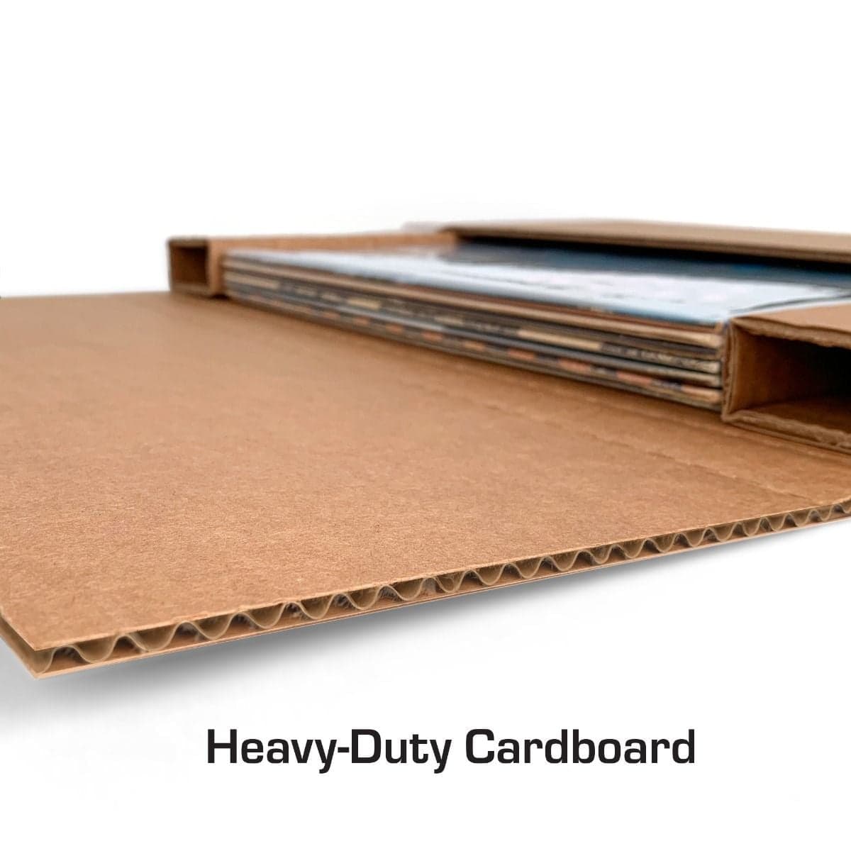BCW Deluxe 12 Inch Record Mailer. close up view of box thickness and quality