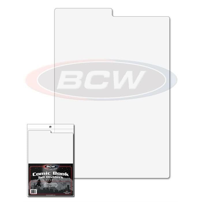Pack of BCW tall comic dividers over single tall divider